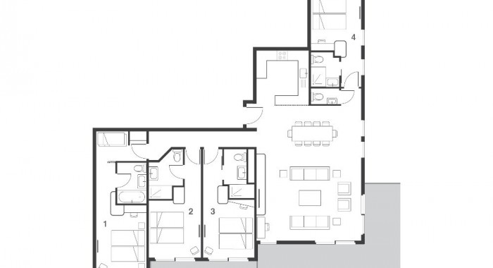 Suite Mouk, Les Arcs: 1950 ski chalet, image 8